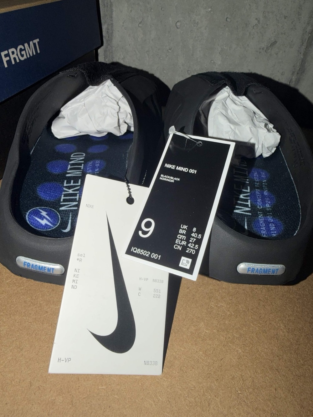 Nike mind fragment slides- size 9 - Picture 2 of 5